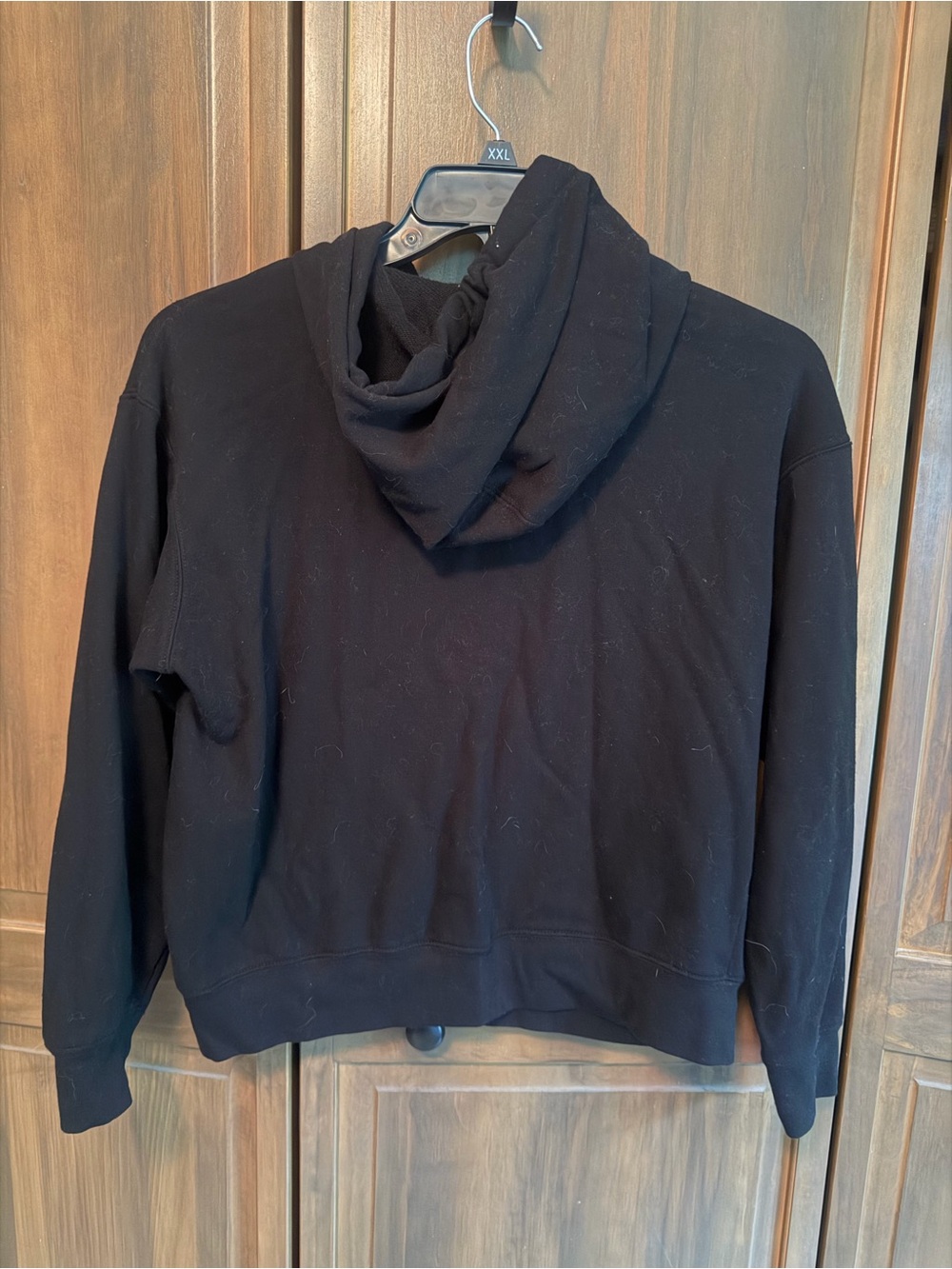 Calvin Klein Jeans Black Hoodie with Multicolor Logo - Picture 3 of 5